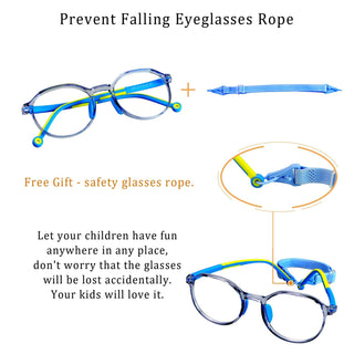 Aden TR Geometric Kid's Eyeglasses - LifeArtVision