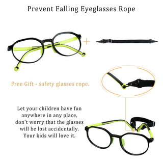 Aden TR Geometric Kid's Eyeglasses - LifeArtVision