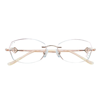 Metal Square Eyeglasses