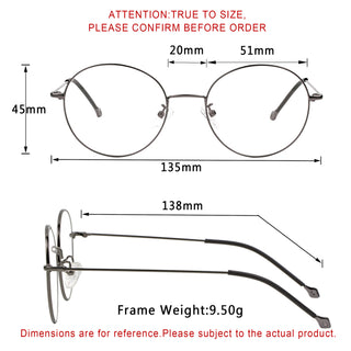 Nicholas Metal Round Eyeglasses