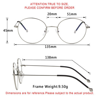 Nicholas Metal Round Eyeglasses