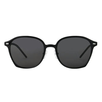 Paul Hueman PHS-1123A Round Sunglasses in Black, front view