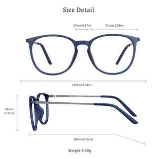 Rachel Plastic Oval Eyeglasses