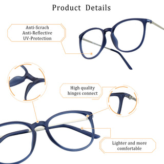 Rachel Plastic Oval Eyeglasses