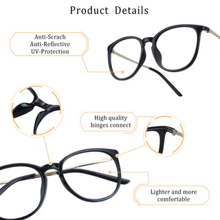 Rachel Plastic Oval Eyeglasses