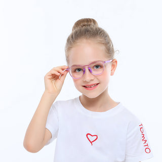 Rebecca TR & Silica Gel Rectangle Kid's Eyeglasses