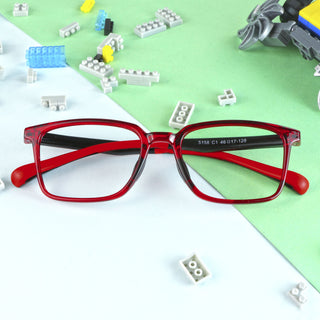 Rebecca TR & Silica Gel Rectangle Kid's Eyeglasses