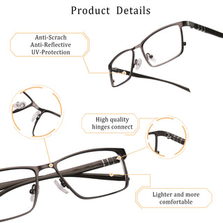 Rio Metal Rectangle Eyeglasses