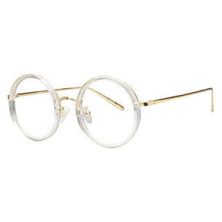 TR&Metal Round Eyeglasses