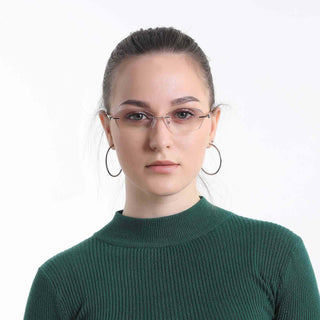 Samuel Metal Square Eyeglasses