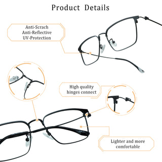 Sly Metal Square Eyeglasses