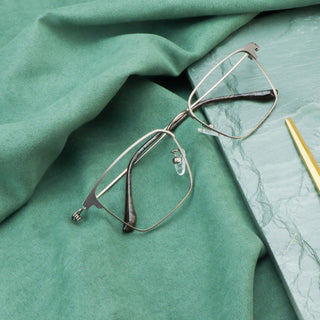 Sly Metal Square Eyeglasses