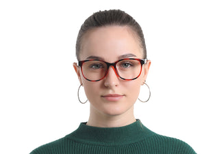 Oval Plastic Eyeglasses 