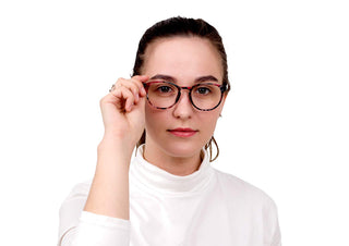 Plastic Oval Eyeglasses