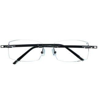 Hardy Metal Rectangle Rimless Eyeglasses - LifeArtVision