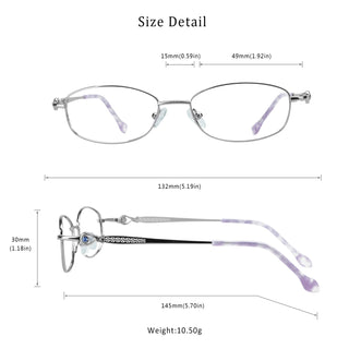 Videl Metal Oval Eyeglasses - LifeArtVision