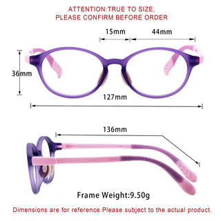 Cameron TR Oval Kid's Eyeglasses - LifeArtVision