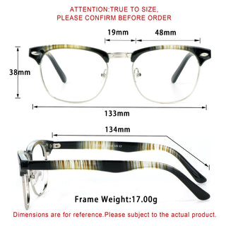 Christian Metal Browline Eyeglasses - LifeArtVision