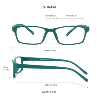 Kaden Rectangle Eyeglasses - LifeArtVision