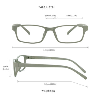 Kaden Rectangle Eyeglasses - LifeArtVision