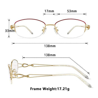 Emily Metal Oval Eyeglasses - LifeArtVision