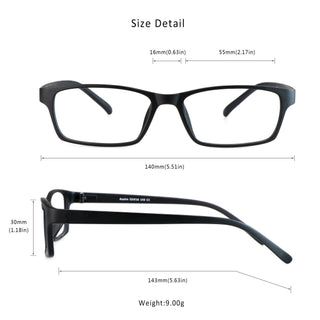 Kaden Rectangle Eyeglasses - LifeArtVision