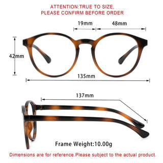 Jayden Plastic Oval Eyeglasses - LifeArtVision