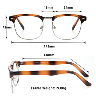 Christian Metal Browline Eyeglasses - LifeArtVision