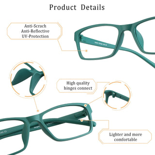 Kaden Rectangle Eyeglasses - LifeArtVision