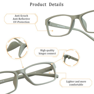 Kaden Rectangle Eyeglasses - LifeArtVision