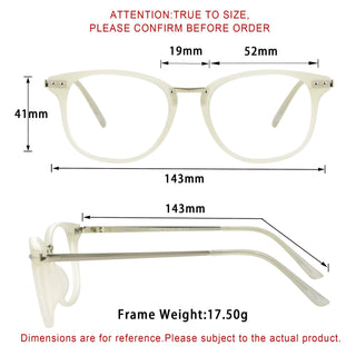 Gabriel Plastic Oval Eyeglasses - LifeArtVision