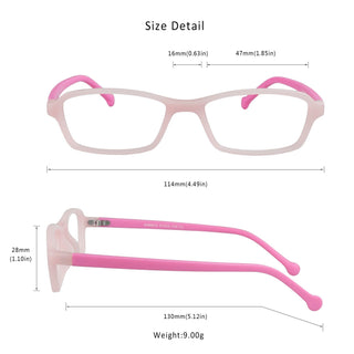 Bryan TR Rectangle Kid's Eyeglasses - LifeArtVision