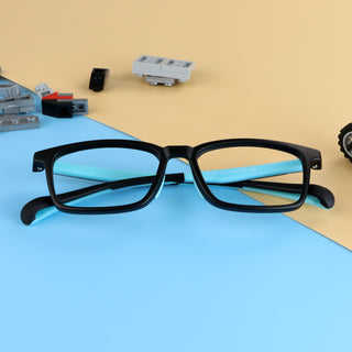 Yolande TR&Silica gel Rectangle Kid's Eyeglasses - LifeArtVision