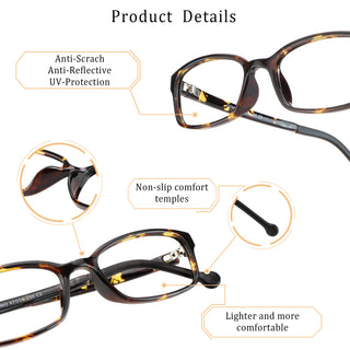 Zoon TR&Silica gel Rectangle Kid's Eyeglasses - LifeArtVision