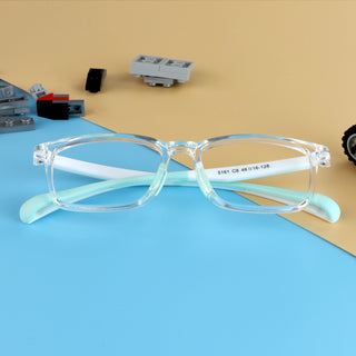 Yolande TR&Silica gel Rectangle Kid's Eyeglasses - LifeArtVision