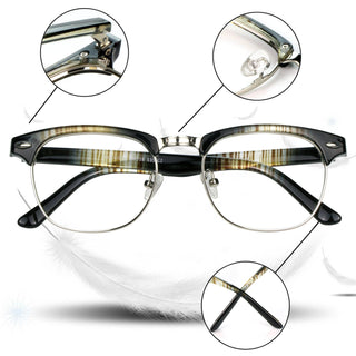 Christian Metal Browline Eyeglasses - LifeArtVision