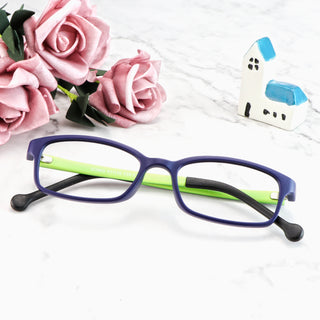 Zoon TR&Silica gel Rectangle Kid's Eyeglasses - LifeArtVision