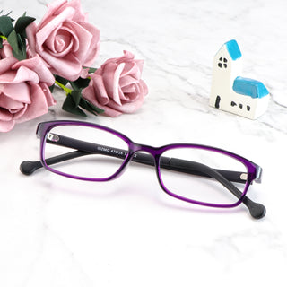 Zoon TR&Silica gel Rectangle Kid's Eyeglasses - LifeArtVision