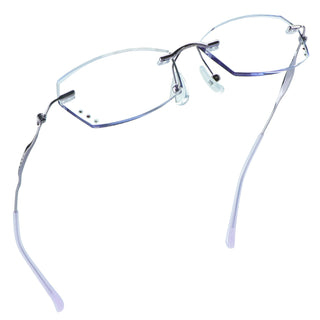 Cynthia Metal Geometric Rimless Eyeglasses - LifeArtVision