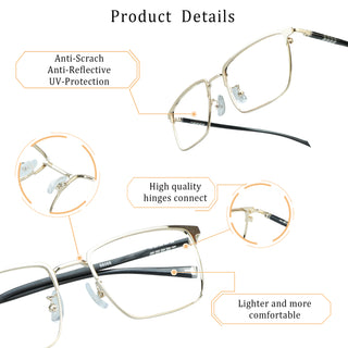 Wyndham Metal Oval Eyeglasses - LifeArtVision