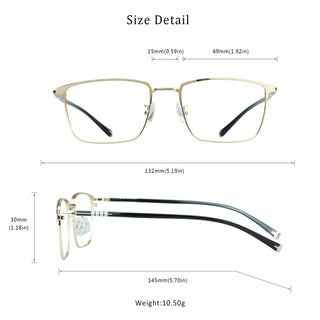 Wyndham Metal Oval Eyeglasses - LifeArtVision