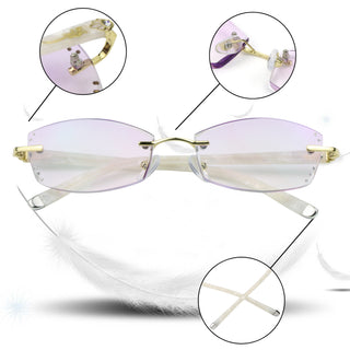 Vogue Metal Oval Eyeglasses - LifeArtVision