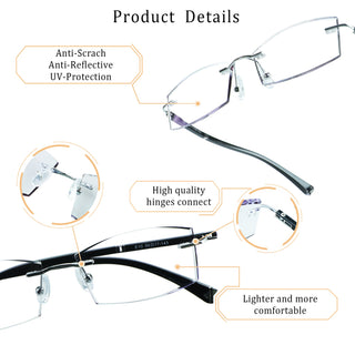 Raymond Metal Rectangle Eyeglasses - LifeArtVision