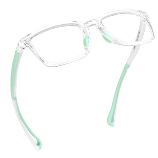 Yolande TR&Silica gel Rectangle Kid's Eyeglasses - LifeArtVision