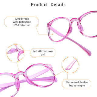 Adrian TR & Silica Gel Oval Kid's Eyeglasses - LifeArtVision