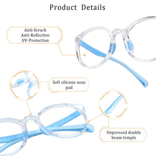 Adrian TR & Silica Gel Oval Kid's Eyeglasses - LifeArtVision