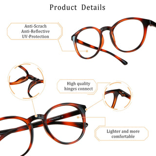 Jayden Plastic Oval Eyeglasses - LifeArtVision