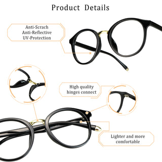 Kylie Plastic Oval Eyeglasses - LifeArtVision