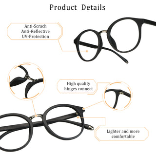 Kylie Plastic Oval Eyeglasses - LifeArtVision