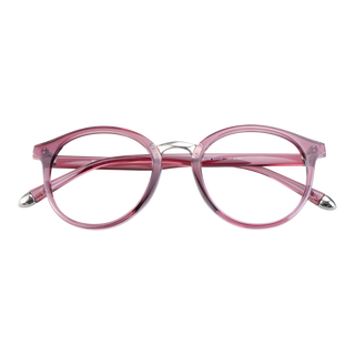 Kylie Plastic Oval Eyeglasses - LifeArtVision